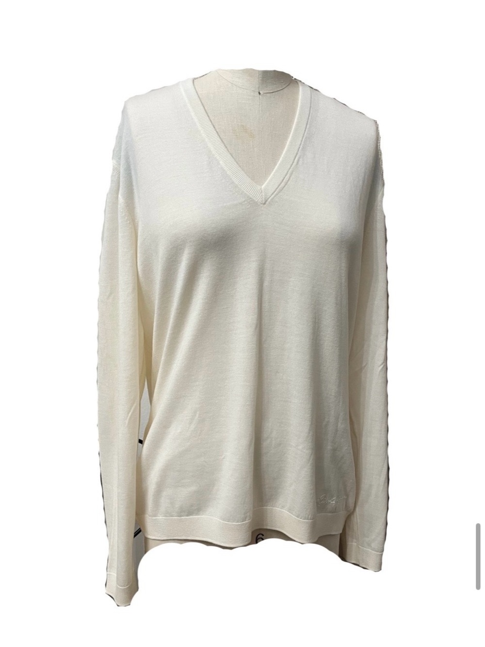 Ralph Lauren cashmere Women's Cream V-Neck Sweater